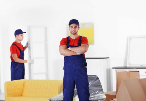 Moving van for home removals in Beckenham street setting