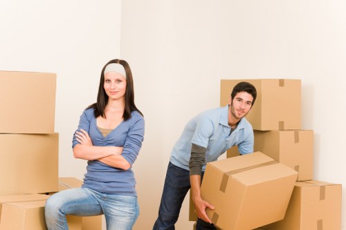 Removal team planning a home move in Beckenham street access